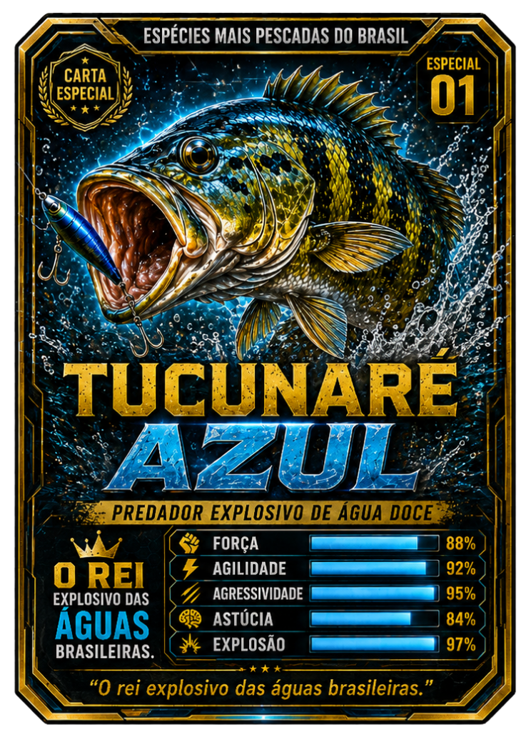 Carta especial Tucunaré Azul